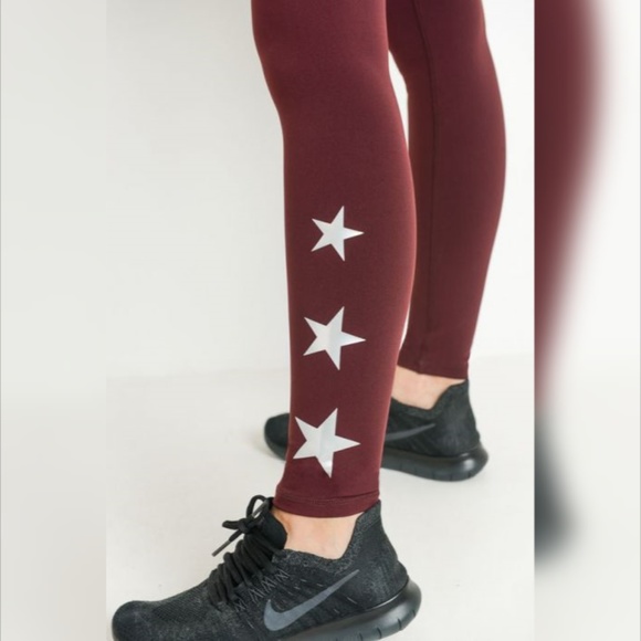 Triple Stars Full Leggings Yoga Pants - Picture 3 of 6